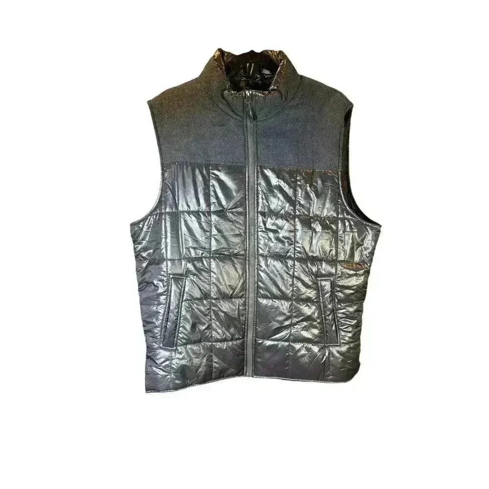 Coleman Winter Vest Men's Size Large Quilted Full‎ Zip Navy NEW $70